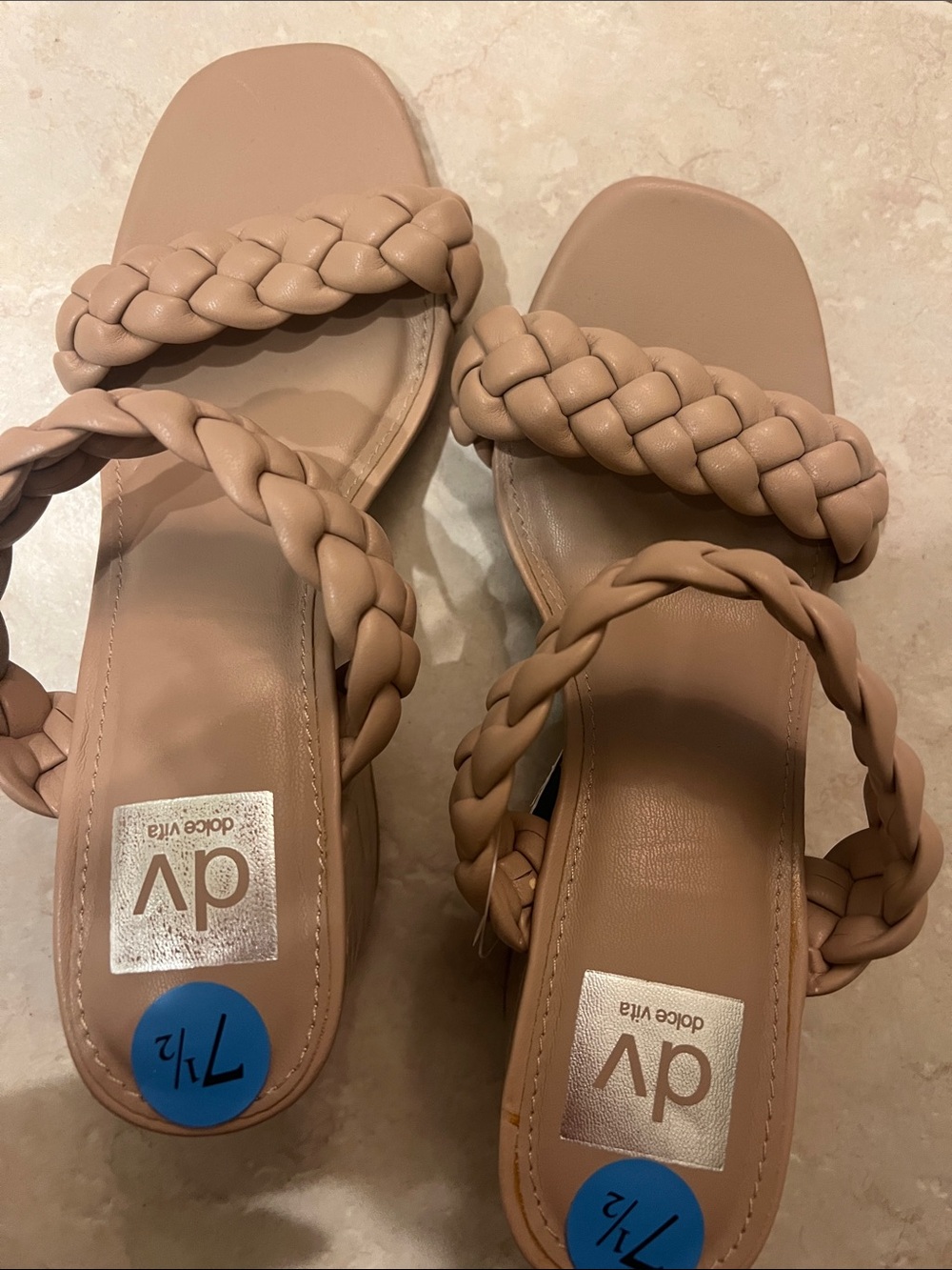 DV by Dolce Vita Women's Braided Slide Sandals - Blush